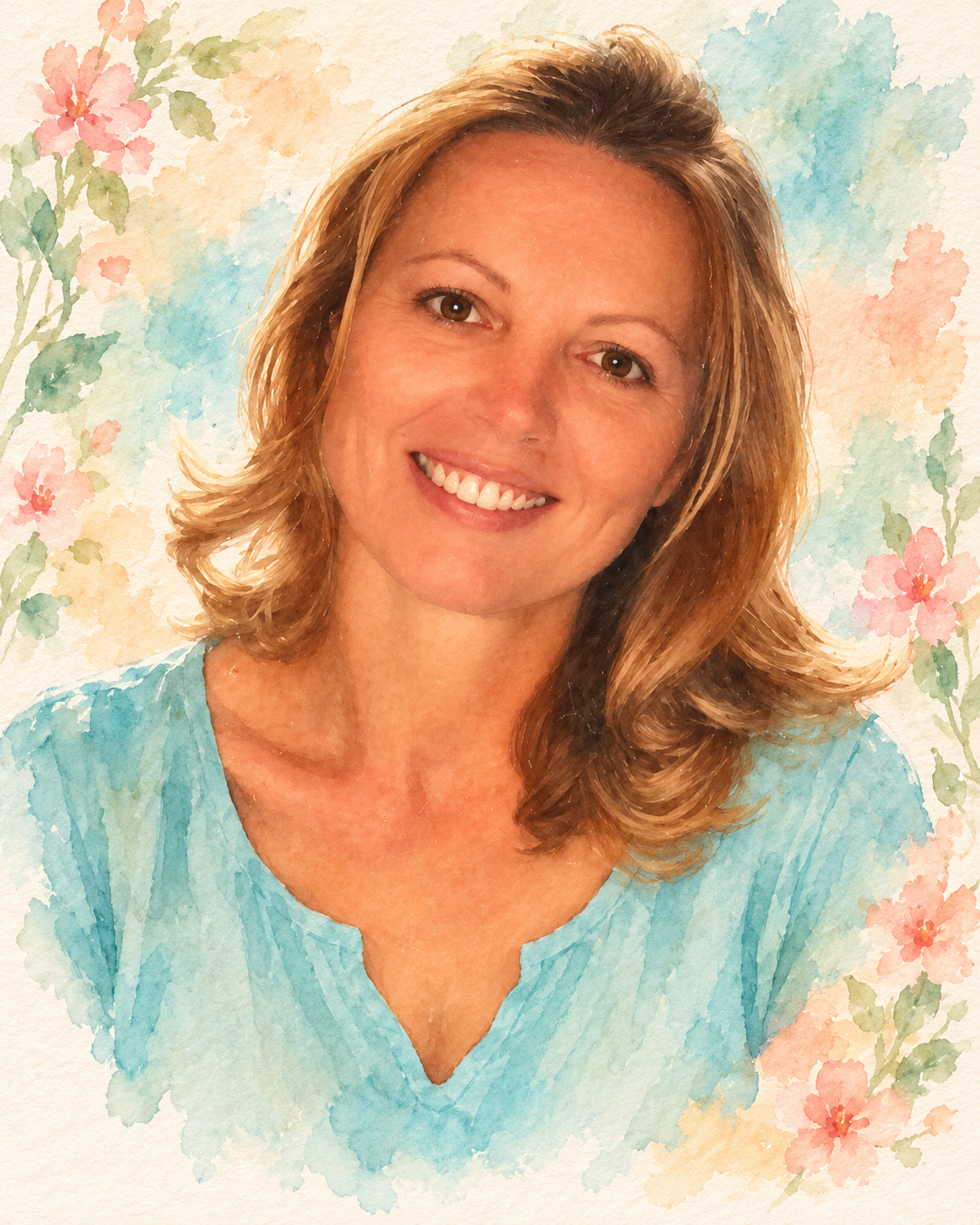 Portrait illustré de Sandrine